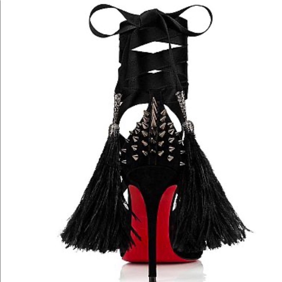 Christian Louboutin BLACK FAIRY Shoes size 10.5 - Picture 2 of 8